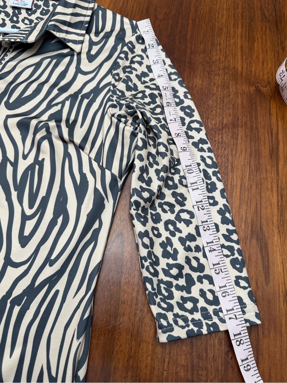 Gretchen Scott Jersey L Everywhere Tan/Black Animal Instincts Print Dress RESORT - Picture 12 of 13